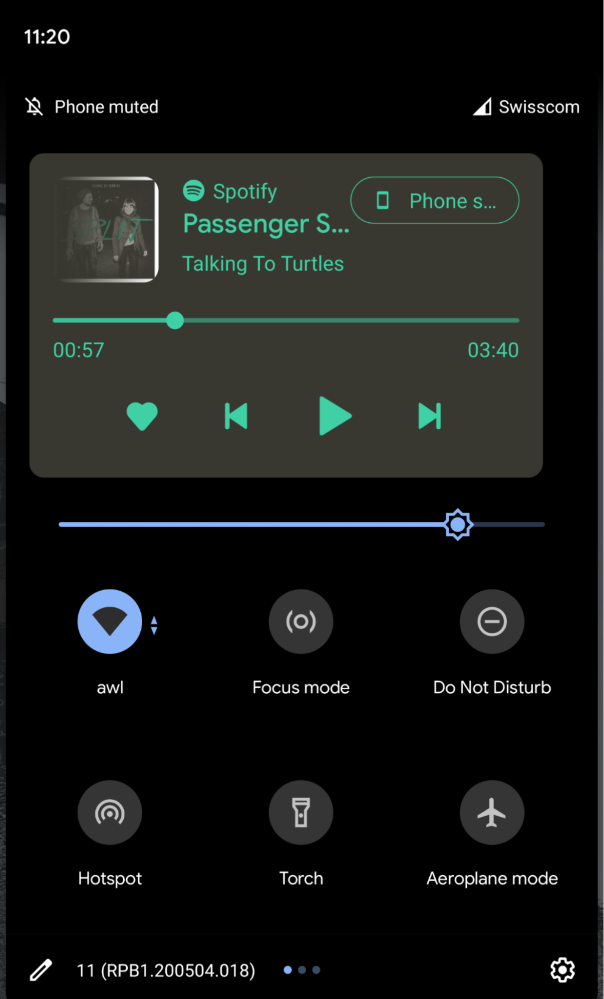 Android 11 Media Control